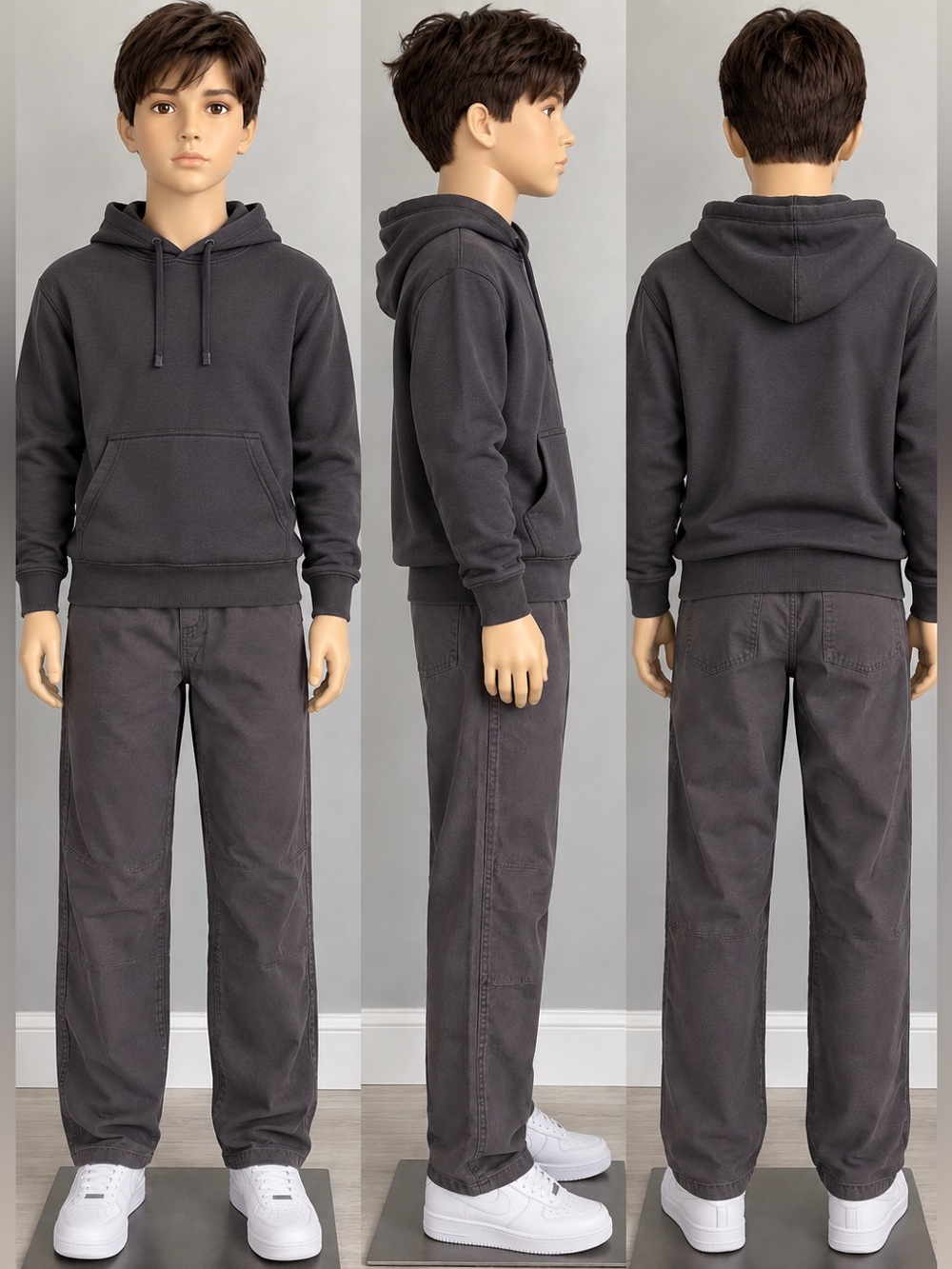 H&M Junior Gray Relaxed Fit Pants 12-13Y 158 cm
